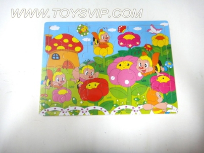 Wooden puzzles cartoon bee