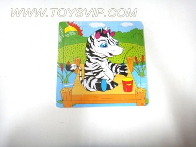 Wooden cartoon elephant puzzle