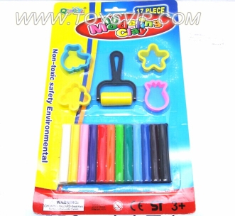 12 color mud + tool set (green material)