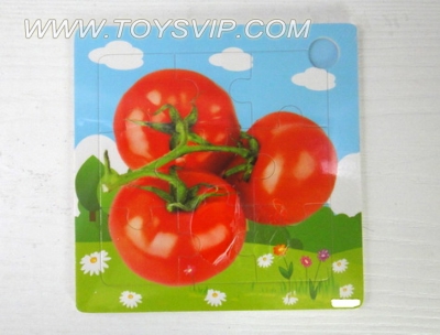 9 wooden puzzle tomato patch