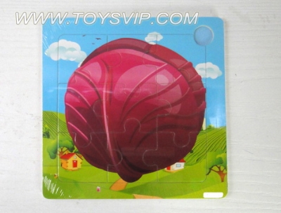 9 wooden puzzle cabbage patch