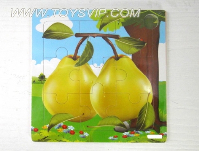 9 patch pear wooden puzzle