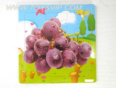 9 patch grapes wooden puzzle