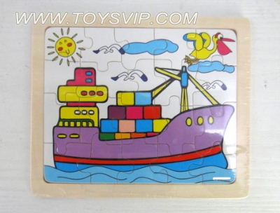 20 wooden ship puzzle patch