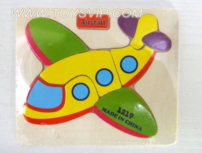 Wooden puzzles aircraft
