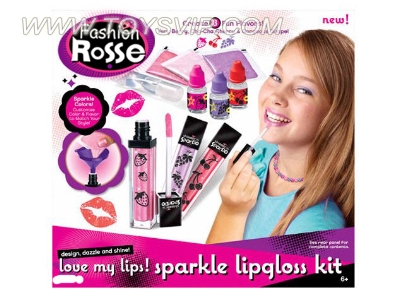 DIY watercolor lip gloss