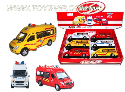 Alloy Ambulance 6pcs