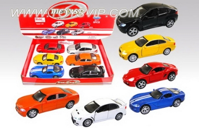 1:32 alloy car model car-6pcs mixed