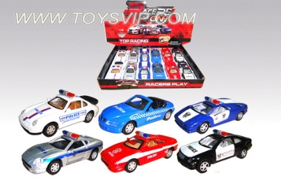 1:36合金仿真警车12pcs