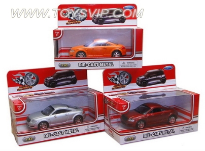 1:43合金奥迪TT轿车