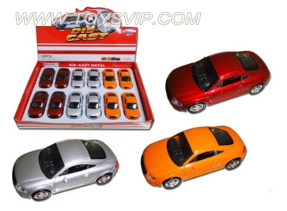 1:43合金奥迪TT轿车12PCS
