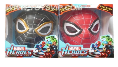 Spider-Man mask with light