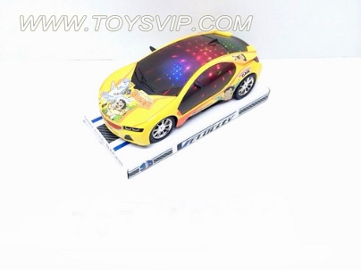 印度小子宝马3D灯光惯性车(带音乐,包3粒AG13电池)