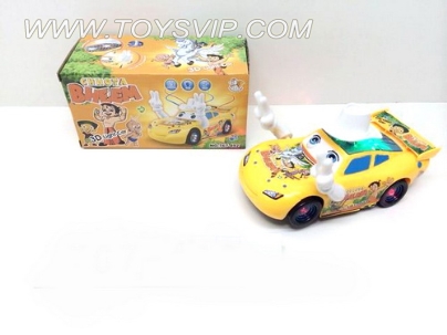 印度小子 3D灯光眨眼电动车(带音乐)