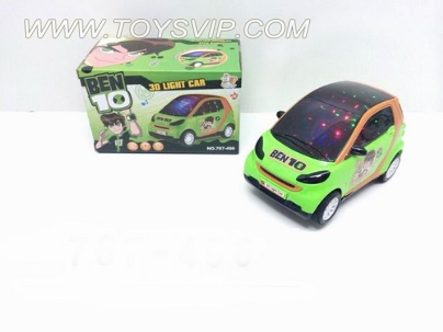 BEN10 3D灯光奔驰精灵电动车(带音乐)