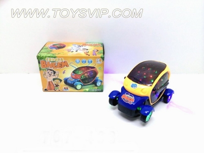 印度小子3D灯光电动概念车(带音乐)