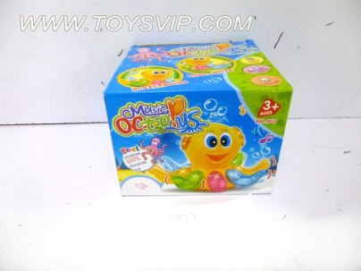 Electric light and music octopus action