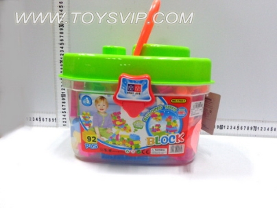 大桃心桶积木(92PCS)