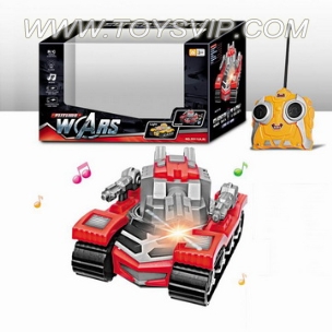 Two-way sound and light tanks Transformers Remote