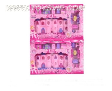 Mini colorful lights castle with 12 music + Furniture