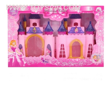 Lighting castle with 12 music