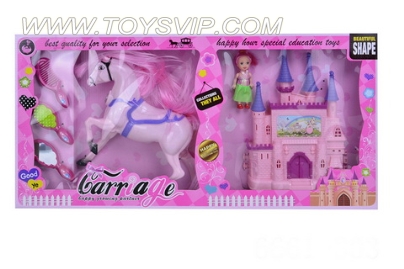 Horse with music castle