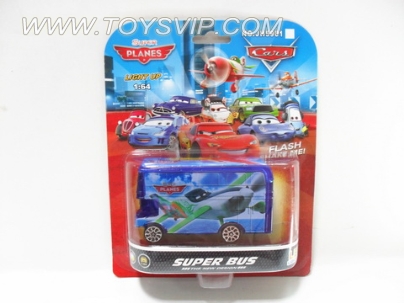 Cars flash bus