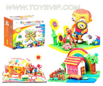 魔法玉米DIY积木(1000PCS)