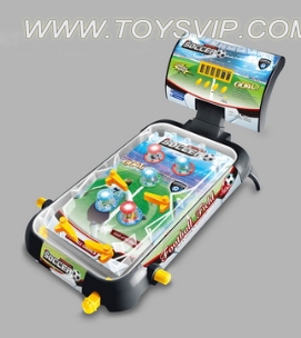 Soccer Pinball a trumpet (lighting, music, scoring device)