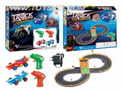 Electric rail cars (formula car / track multifunction strip lights)