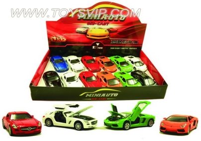 Alloy car Lamborghini (back four door + light + music)