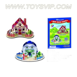 Mini house puzzle(55PCS)