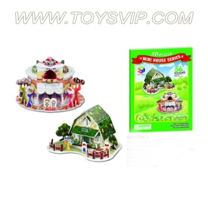 Mini house puzzle(56PCS)