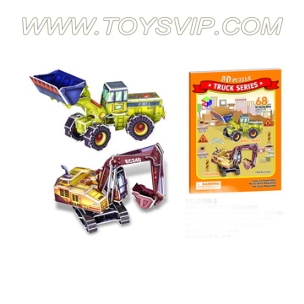 Truck combination puzzle(68PCS)