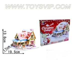 Scandinavian Christmas hut puzzle(40PCS)