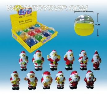 Small Santa Claus (12) with the number eggshell