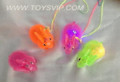 Flash transparent Rabbit Fur Ball