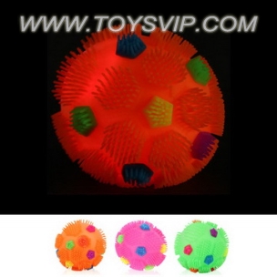 Plush soccer ball flash