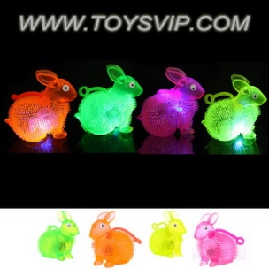 Flash transparent Rabbit Fur Ball