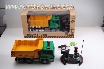 1:18 big bucket truck pull soil