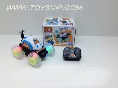 Remote control stunt car lights (paddle + music)