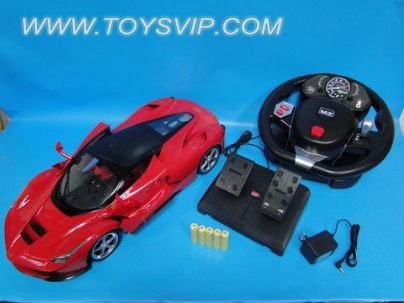 1:10 Ferrari Laferrari remote control car (automatic door + steering wheel + pedals)