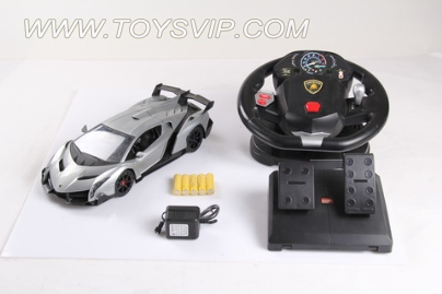 1:14 authorized Lamborghini Veneno (automatic door + steering wheel + pedals)