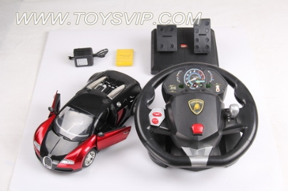 1:14 authorization Bugatti Veyron (automatic door + steering wheel + pedals)