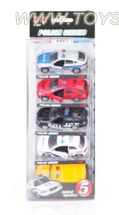 Silver alloy car back to power open 1:64