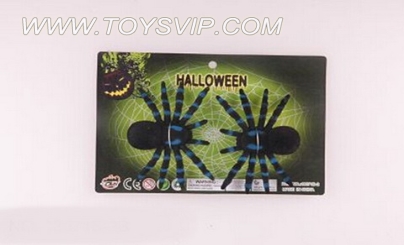 2pcs flocking spiders (small)