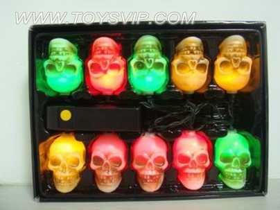 Skull string lights (including electricity)