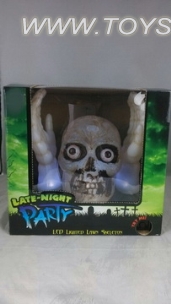 Lighting skull and hands