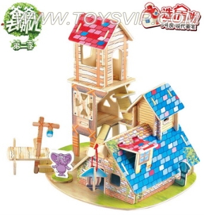 DIY assembled building blocks of modern luxury model (40)