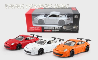 1:32 alloy car (911) 3-color mix